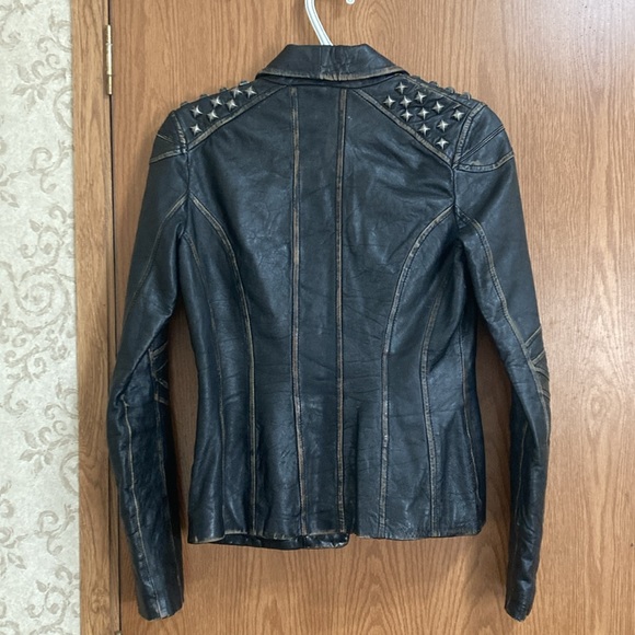 ASO Lzzy Hale- Affliction studded leather jacket - Picture 5 of 6